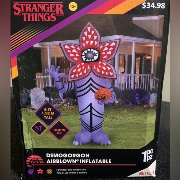 Stranger Things Inflatable Gemmy | Holiday | Stranger Things Demogorgon Airblown Inflatable | Poshmark